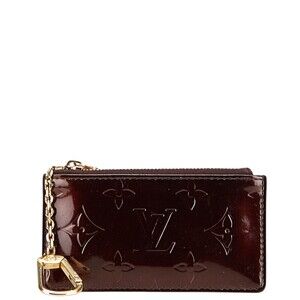 Louis Vuitton Vernis Patent Pochette Wallet Amaranth Purple